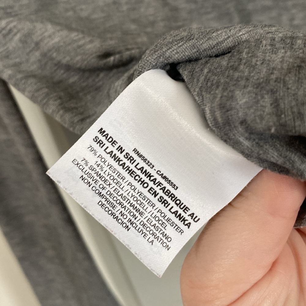 Nike long sleeve heathered grey dri-fit fitted athletic top - size large - Picture 7 of 8